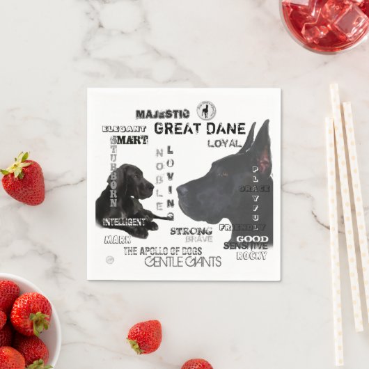 Majestic Great Danes Servetten (Insitu)