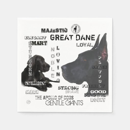 Majestic Great Danes Servetten (Voorkant)