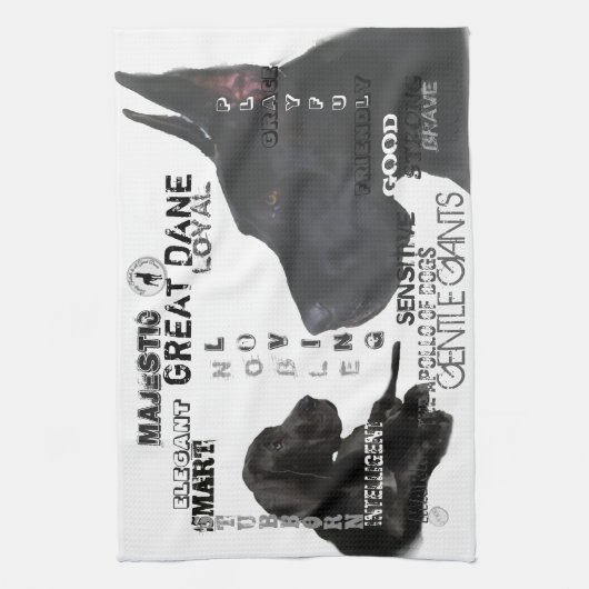 Majestic Great Danes Theedoek (Verticaal)