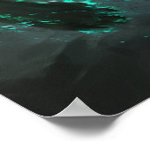 Majestic Green Tiger Portrait Poster (Hoek)