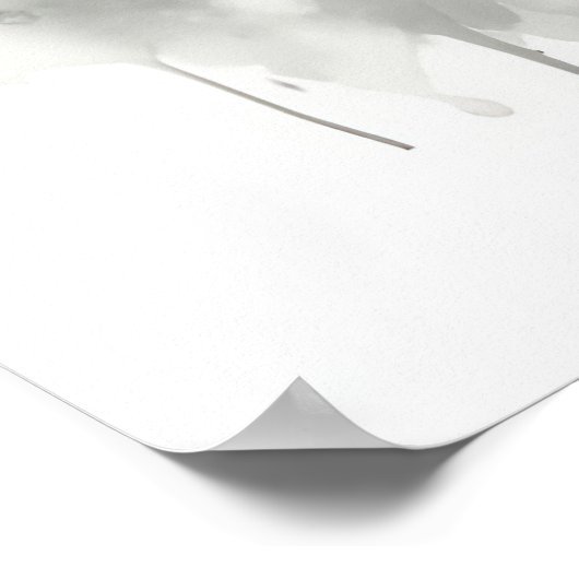 Majestic Grey Wolf Prachtige Waterverf Wildlife Poster (Hoek)