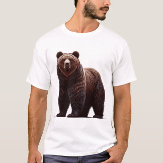 Majestic Grizzly Beer Illustratie – Sterkte en T-shirt