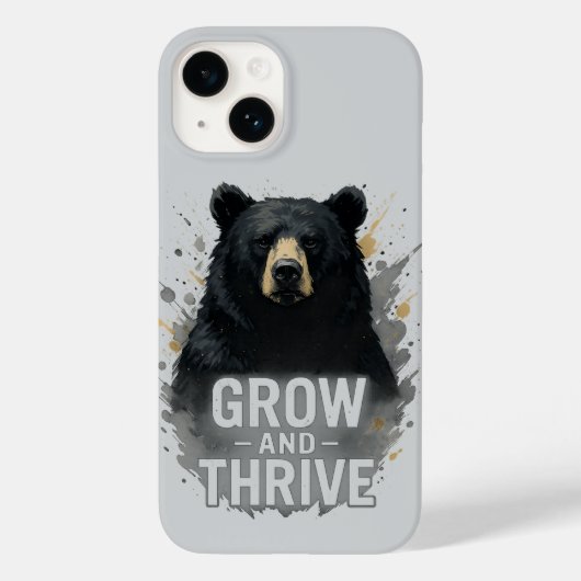 Majestic Groei Zwart Beer Art Case-Mate iPhone Case (Achterkant)