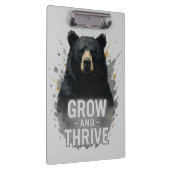 Majestic Groei Zwart Beer Art Klembord (Rechts)