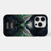 Majestic Groene & Witte Phoenix Vogel iPhone Hoesje (Achterkant horizontaal)