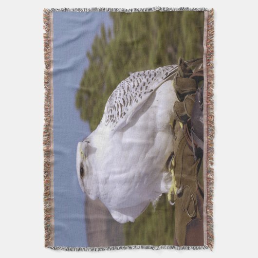 Majestic Gyrfalcon Deken (Voorkant Verticaal)