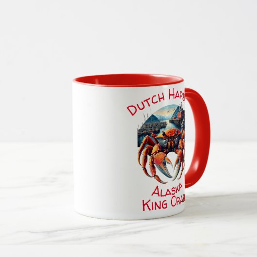 Majestic Harbour Sentinel een levendige krab Mok (Voorkant rechts)