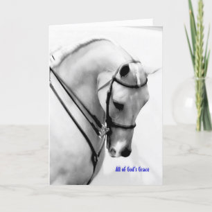 Majestic Holiday Horse Feestdagen Kaart