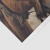 Majestic Horse And Young Native Woman Tissuepapier (Detail)