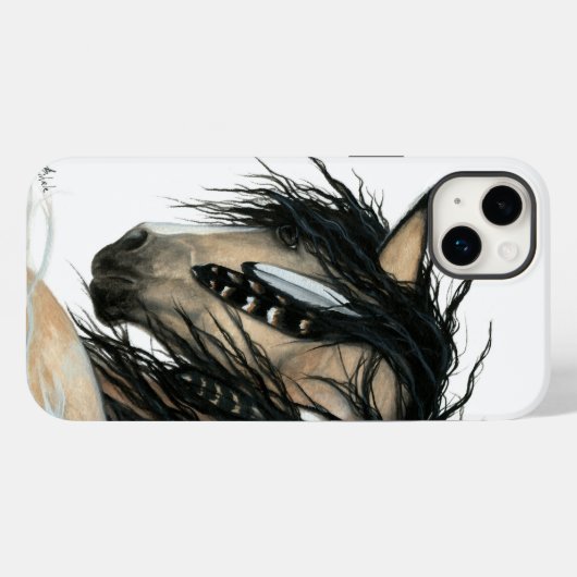 Majestic Horse by Bihrle iPhone Case (Achterkant (horizontaal))