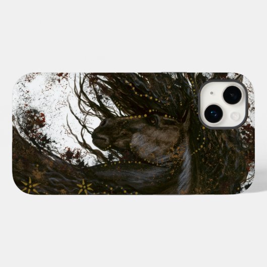 Majestic Horse by Bihrle iPhone Case (Achterkant (horizontaal))