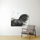 Majestic Horse by Bihrle Tapestry Wandkleed (In situ)