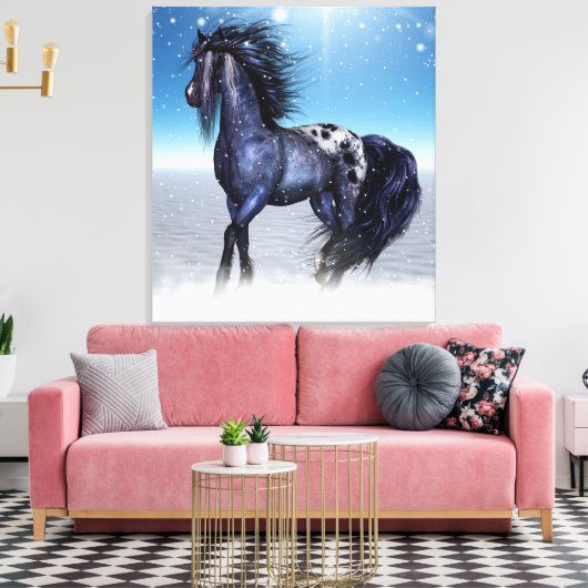 Majestic Horse Canvas Afdruk (Insitu (Woonkamer))