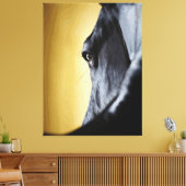 Majestic Horse Eye Close-Up Art Canvas Afdruk (Insitu (Woonkamer))