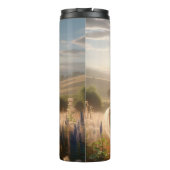 Majestic Horse Golden Field Sunset Thermosbeker (Achterkant)