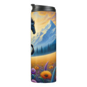 Majestic Horse Meadow Mountain Fantasy Thermosbeker (Geroteerd rechts)