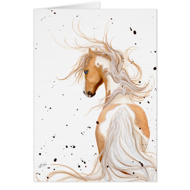 Majestic Horse Palomino door BiHrLe Card (Voorkant)