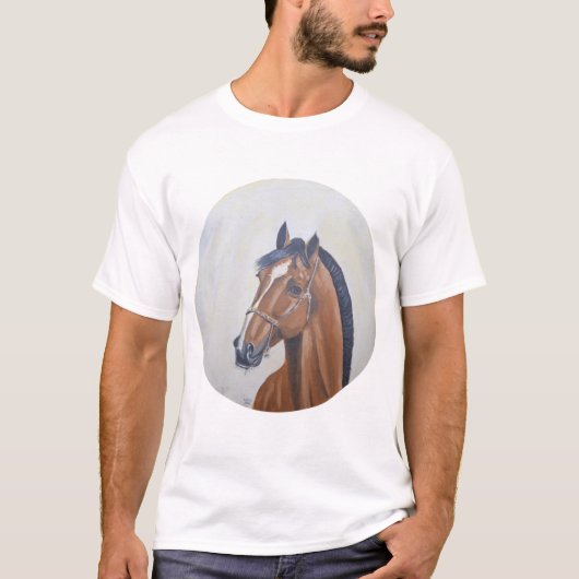 Majestic Horse Portrait T-Shirt (Voorkant)