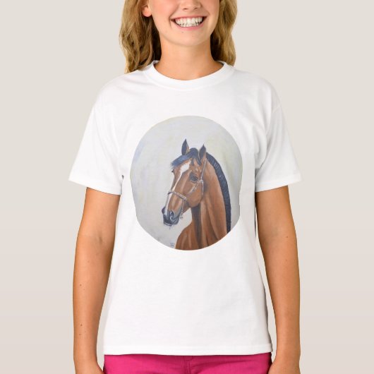 Majestic Horse Portrait T-Shirt (Voorkant)