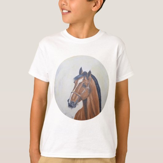 Majestic Horse Portrait T-Shirt (Voorkant)