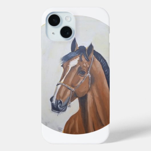 Majestic Horse Portrait T-Shirt Case-Mate iPhone Case (Achterkant)
