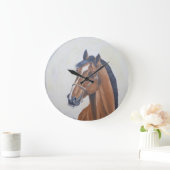 Majestic Horse Portrait T-Shirt Grote Klok (Huis)