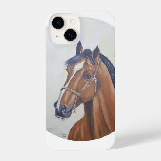 Majestic Horse Portrait T-Shirt iPhone Hoesje (Achterkant)