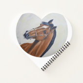 Majestic Horse Portrait T-Shirt Notitieboek (Achterkant)