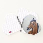 Majestic Horse Portrait T-Shirt Notitieboek (Binnen)