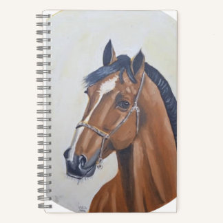 Majestic Horse Portrait T-Shirt Notitieboek