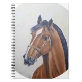 Majestic Horse Portrait T-Shirt Notitieboek