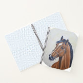 Majestic Horse Portrait T-Shirt Notitieboek (Binnen)
