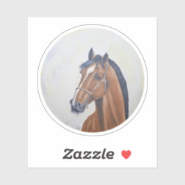 Majestic Horse Portrait T-Shirt Sticker