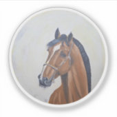 Majestic Horse Portrait T-Shirt Sticker (Voorkant)