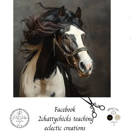 Majestic Horse Sovereign's Grace Decoupage Tissuepapier