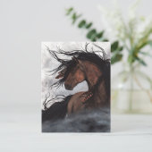 Majestic Horse Stallion Post Card van Bihrle Briefkaart (Staand voorkant)