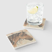 Majestic Horse van Bihrle Stenen Onderzetter (Zijkant)