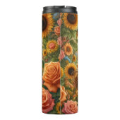 Majestic Horse Zonnebloem Tuin Vlinders Thermosbeker (Achterkant)