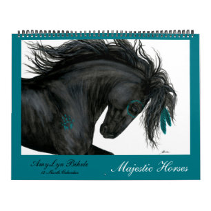 Majestic Horses Calendar beroemd gemaakt door BiHr Kalender