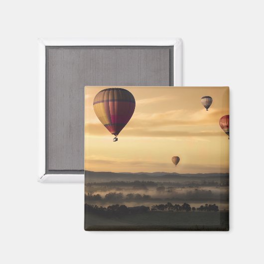 Majestic Hot Air-ballonnen Magneet (Voorkant / Achterkant)