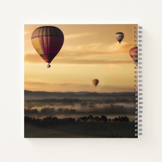 Majestic Hot Air-ballonnen Notitieboek (Achterkant)