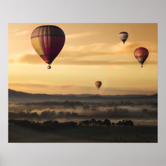 Majestic Hot Air Balloons Poster (Voorkant)