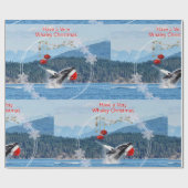 Majestic Humpback Whale-kerstinpakpapier Cadeaupapier (Vlak)
