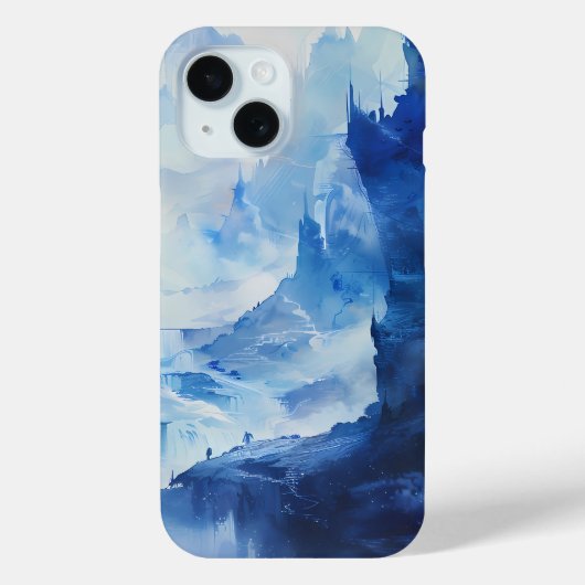 Majestic Icebound Peaks Telefoon Case (Achterkant)