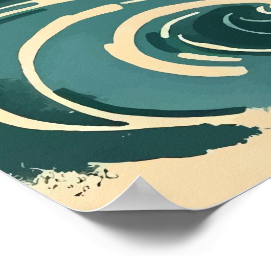 Majestic Island Elephant - Tropische Tusked Giant Poster (Hoek)