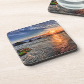 Majestic Island Zee Bay Sunset Bier Onderzetter (Linkerzijde)