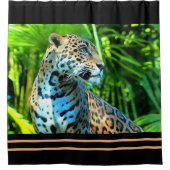 Majestic Jaguar Shower Curtain - Wildlife Series Douchegordijn (Voorkant)