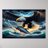 Majestic kale adelaars jager poster (Voorkant)