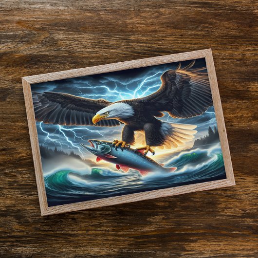 Majestic kale adelaars jager poster