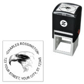 Majestic kale kale adelaar hoofd naam retour adres  zelfinktende stempel (In situ)